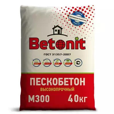 Пескобетон Betonit ГОСТ М300 40кг