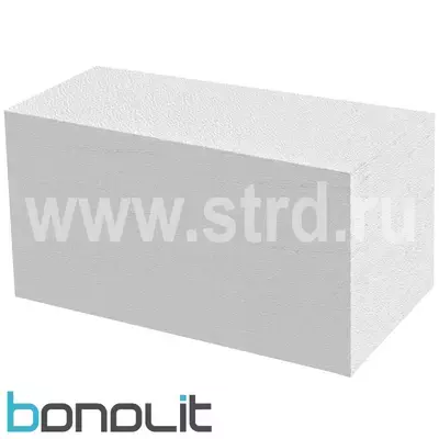 Блок газобетонный Bonolit  стеновой 625*250*250 D500кг/м3 В3,5